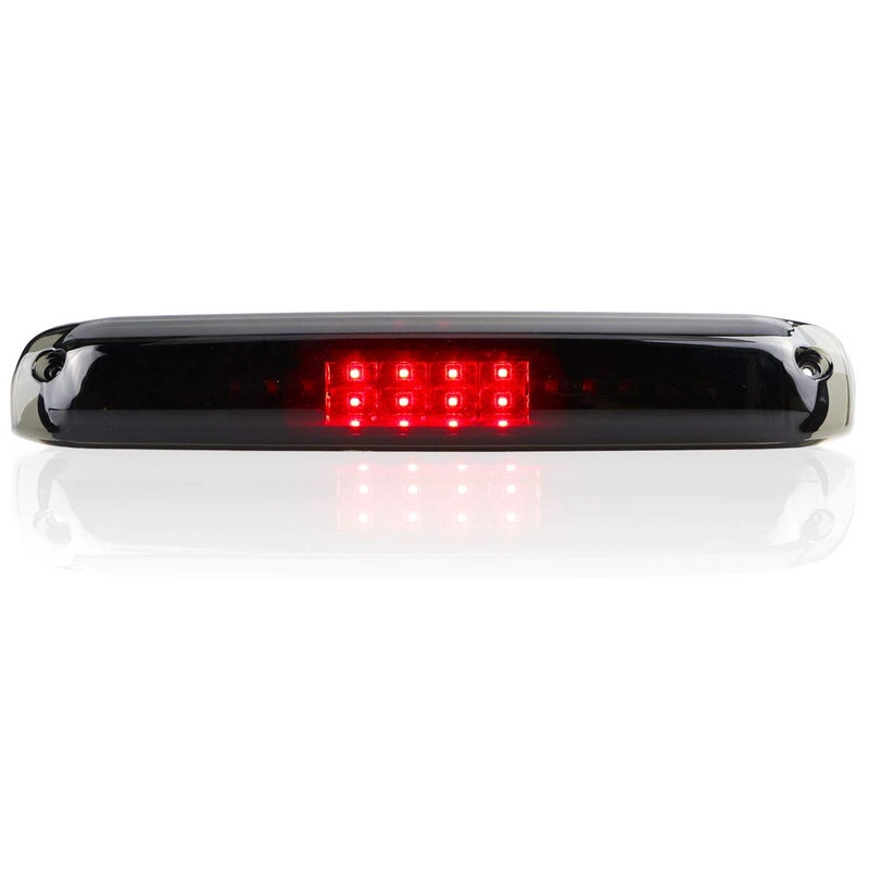 Bomusou Third Brake Light Cargo Lamp Fit for Chevrolet Silverado/GMC Sierra 1500-3500 HD 1999-2006, for Chevrolet Silverado/GMC Sierra 1500-3500 HD Classic 2007 (Black Housing Smoke Lens) - Image 2